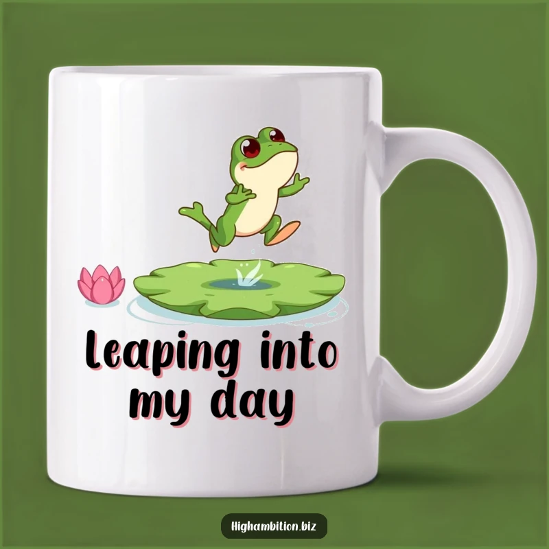 Funny Frog Leap Mug: Hilarious Amphibian Adventure, Perfect Gift