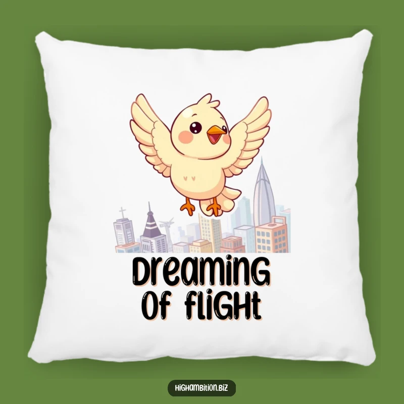Funny Bird City View Pillow: Comfy and Hilarious Home Decor