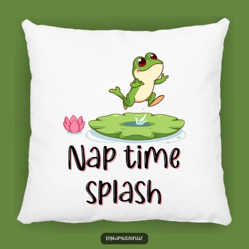 Funny Frog Leap Pillow: Comfy and Hilarious Home Decor