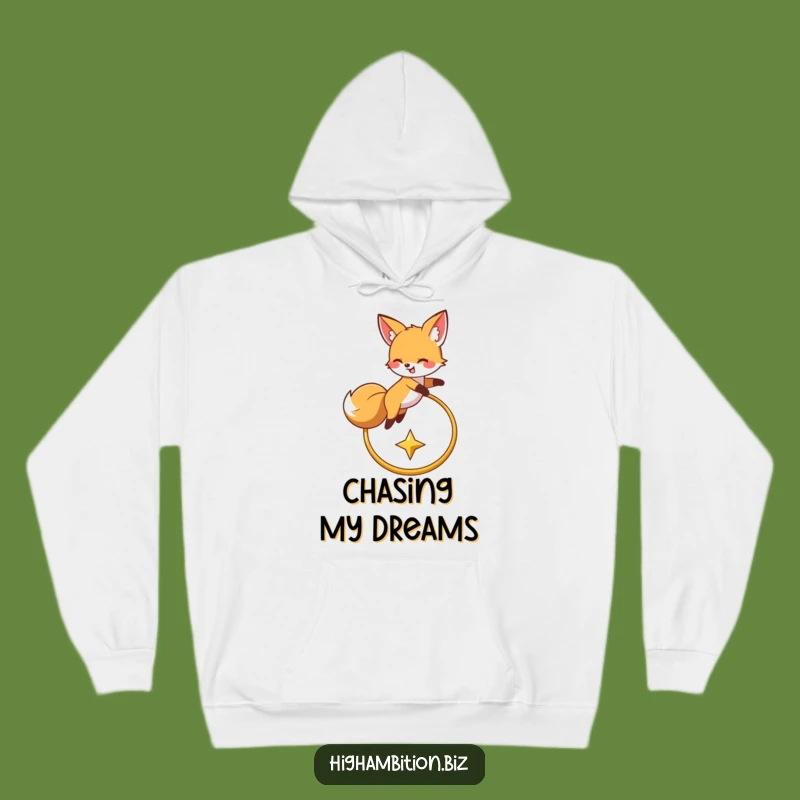 Funny Fox Hoop Star Hoodie: Cozy & Humorous Animal Sweatshirt, Great Funny Gift