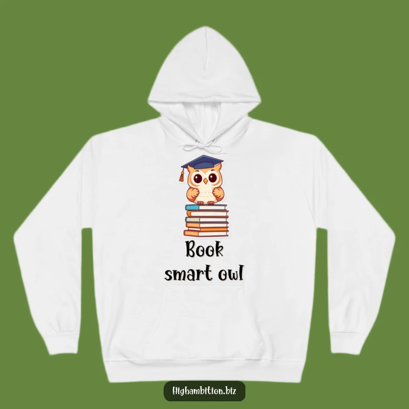 Funny Graduation Owl Books Hoodie - Cozy Humorous Scholar Apparel Gift