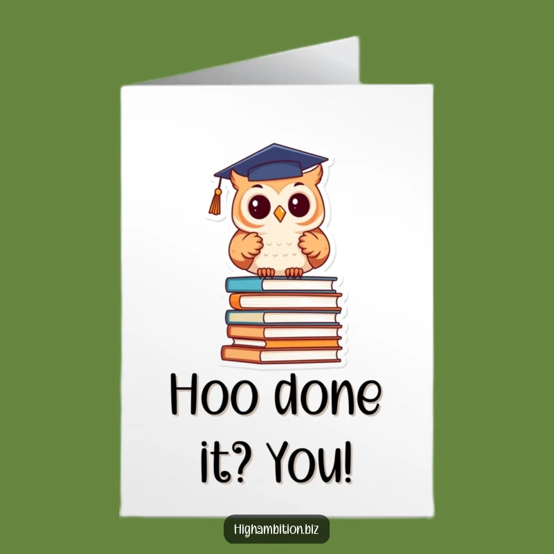 Free Printable Congrats Card: Owl Graduation Books Celebration Download