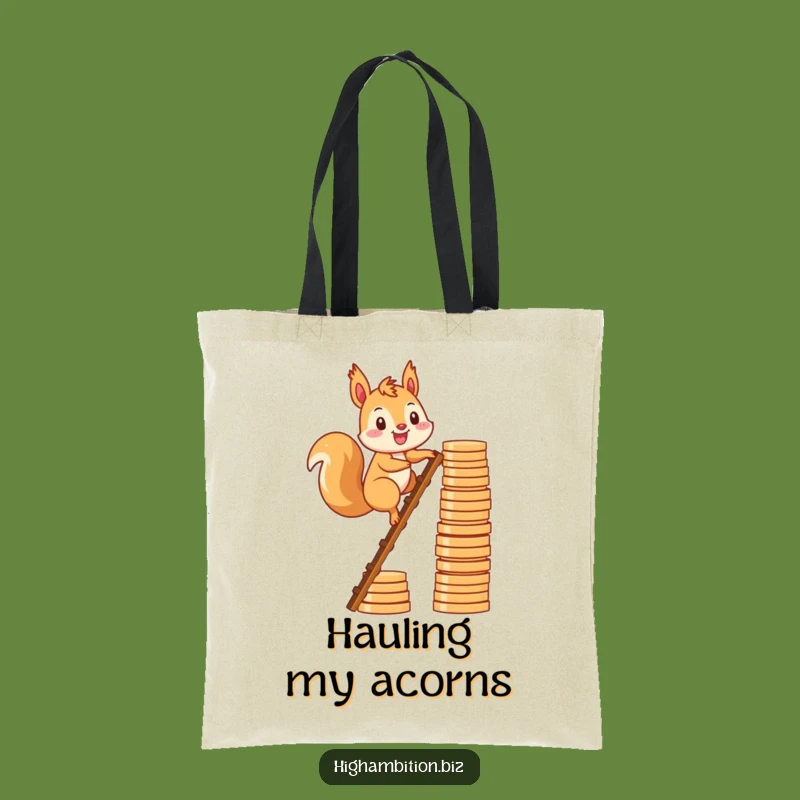 Funny Squirrel Savings Tote Bag: Durable & Humorous Bag, Perfect Funny Gift